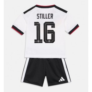 Tyskland Angelo Stiller #16 Hjemmebanetrøje Børn VM 2026 Kortærmet (+ Korte bukser)